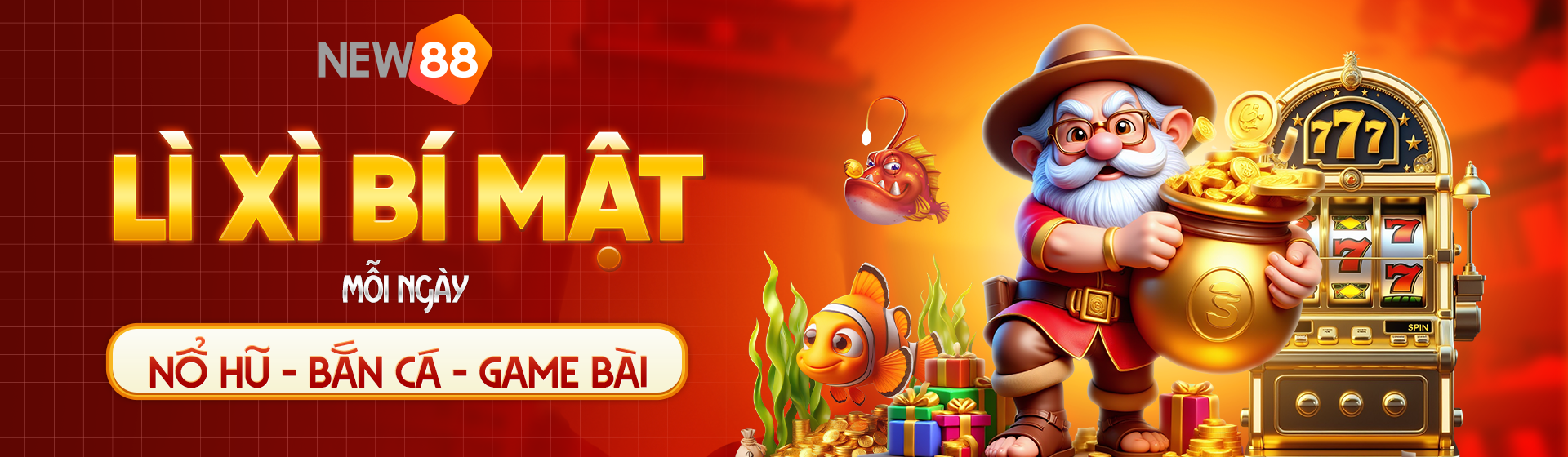 Lì Xì Bí Mật Mỗi Ngày: Nổ Hũ - Bắn Cá - Game Bài