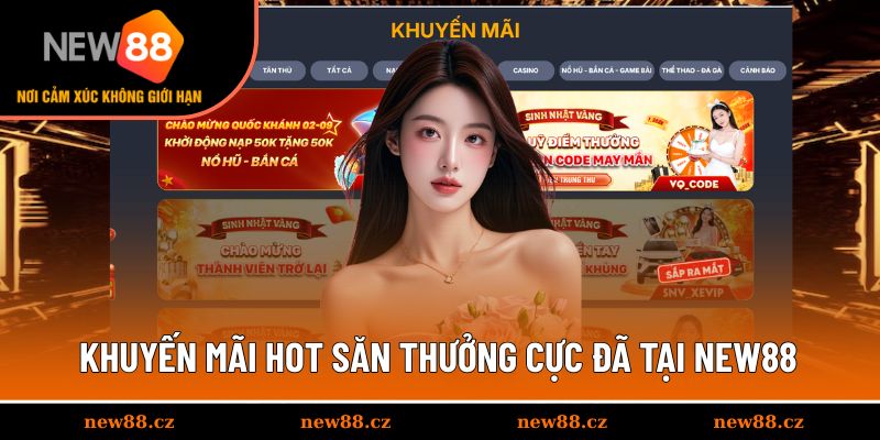 Tặng thưởng hậu hĩnh từ khuyến mãi NEW88